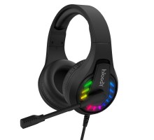 Гарнітура ігрова Bloody G230p з LED підсвічуванням, чорний колір, USB + 3.5 jack
