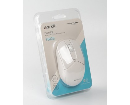 Миша бездротова A4Tech Fstyler FB12S (White), USB, колір білий Миша бездротова A4Tech Fstyler FB12S (White), USB, колір білий