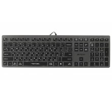 Клавіатура A4Tech FX60 USB (Grey) White backlit Fstyler, сірий колір, USB, біле підсвічування