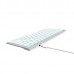 Клавіатура A4Tech FX61 USB (White) Fstyler, білий колір, USB, блакитне підсвічування