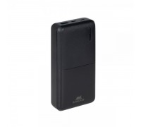 Акумуляторна батарея для зарядки портативних пристроїв RIVACASE RIVAPOWER VA2571 (Black), павербанк, 20000 mA, QC/PD 18 Вт, чорний