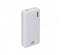 Акумуляторна батарея для зарядки портативних пристроїв RIVACASE RIVAPOWER VA2571 (White), павербанк, 20000 mA, QC/PD 18 Вт, бiлий