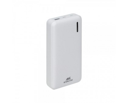 Акумуляторна батарея для зарядки портативних пристроїв RIVACASE RIVAPOWER VA2571 (White), павербанк, 20000 mA, QC/PD 18 Вт, бiлий Акумуляторна батарея для зарядки портативних пристроїв RIVACASE RIVAPOWER VA2571 (White), павербанк, 20000 mA, QC/PD 18 Вт, бiлий