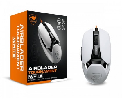 Миша ігрова Cougar AirBlader Tournament (White), USB, 20000 dpi, сенсор PixArt PMW3399 біла Миша ігрова Cougar AirBlader Tournament (White), USB, 20000 dpi, сенсор PixArt PMW3399 біла