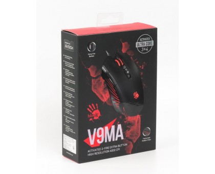 Миша ігрова A4-Tech Bloody V9MA, чорна, з підсвічуванням, USB Миша ігрова A4-Tech Bloody V9MA, чорна, з підсвічуванням, USB