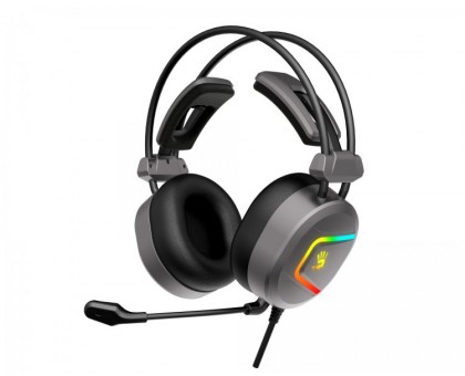 Гарнітура ігрова Bloody MC750 Bloody з підсвічуванням, USB, колір сірий Гарнітура ігрова Bloody MC750 Bloody з підсвічуванням, USB, колір сірий