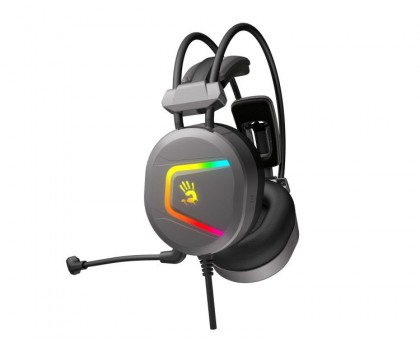Гарнітура ігрова Bloody MC750 Bloody з підсвічуванням, USB, колір сірий Гарнітура ігрова Bloody MC750 Bloody з підсвічуванням, USB, колір сірий