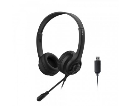 Гартнітура A4Tech HU-8 (Black) USB дротова а з регулятором гучності, чорна Гартнітура A4Tech HU-8 (Black) USB дротова а з регулятором гучності, чорна