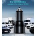 Автомобільне ЗУ TC0010-BK, 2 порти, 63Вт, QC3.0+PD, пластик, чорний