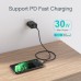 Кабель Choetech IP0039-BK ,Power Delivery (PD), C-тато/Lightning, 1,2 м.