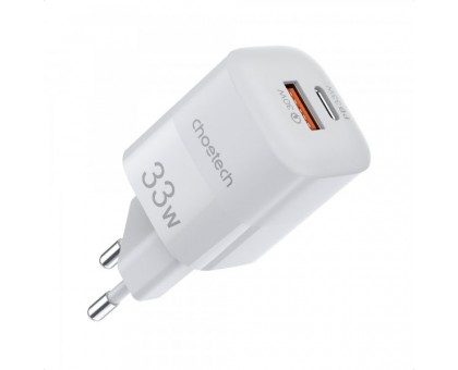 Мережевий зарядний пристрій Choetech PD5006-EU-WH, USB-A/USB-С