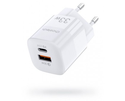 Мережевий зарядний пристрій Choetech PD5006-EU-WH, USB-A/USB-С