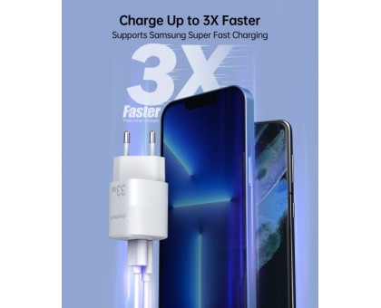 Мережевий зарядний пристрій Choetech PD5006-EU-WH, USB-A/USB-С