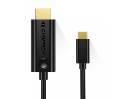 Кабель Choetech XCH-0030BK, USB-C на HDMI, 3м Кабель Choetech XCH-0030BK, USB-C на HDMI, 3м