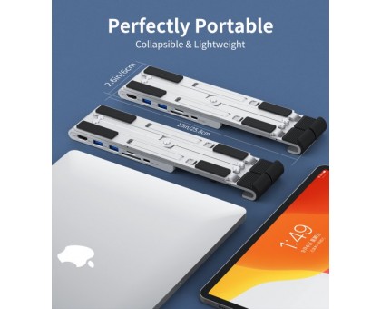Адаптер Choetech HUB-M43-SL, USB Type-C 7-в-1 Адаптер Choetech HUB-M43-SL, USB Type-C 7-в-1