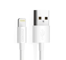 Кабель Choetech IP0026-WH, USB 2.0 А-тато/Lightning, 1.2 м.