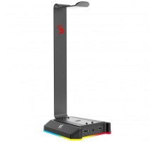 Підставка для навушників з RGB підсвіткою, 3xUSB, AUX