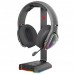 Підставка для навушників з RGB підсвіткою, 3xUSB, AUX