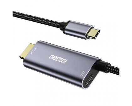 Кабель Choetech XCH-M180GY, USB-C на HDMI, 1.8м Кабель Choetech XCH-M180GY, USB-C на HDMI, 1.8м
