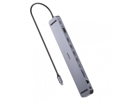 Адаптер Choetech HUB-M20-GY, USB Type-C 11-в-1