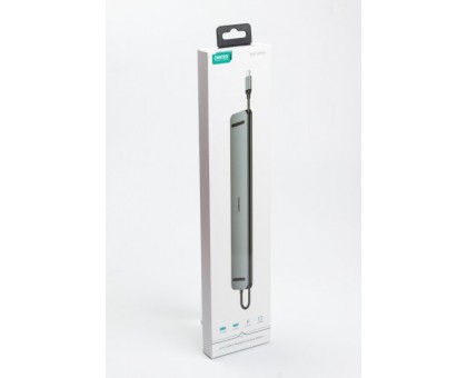 Адаптер Choetech HUB-M20-GY, USB Type-C 11-в-1