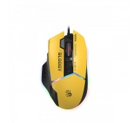 Миша ігрова A4Tech Bloody W95 Max (Sports Lime), активоване ПЗ Bloody, RGB, 12000 CPI, 50M натискань, колір жовтий