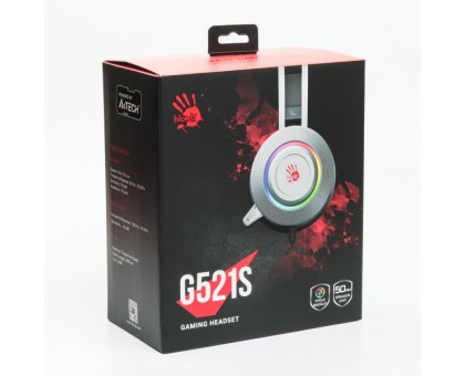 Гарнітура ігрова Bloody G521S з підсвічуванням, колір сірий Гарнітура ігрова Bloody G521S з підсвічуванням, колір сірий