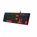 Механічна клавіатура A4Tech Bloody S510R (Fire Black), червоні світчі, чорна, RGB підсвічування клавіш, USB