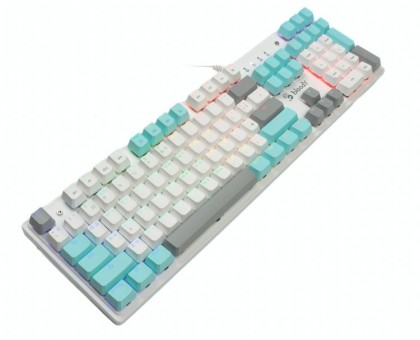 Механічна ігрова клавіатура A4Tech Bloody S510R (Icy White), червоні світчі, біла, RGB підсвічування клавіш, USB Механічна ігрова клавіатура A4Tech Bloody S510R (Icy White), червоні світчі, біла, RGB підсвічування клавіш, USB