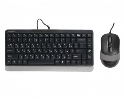 Комплект клавіатура+мишка A4Tech F1110 (Grey) Fstyler, дротовий, USB, чорно-сірий Комплект клавіатура+мишка A4Tech F1110 (Grey) Fstyler, дротовий, USB, чорно-сірий