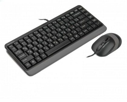 Комплект клавіатура+мишка A4Tech F1110 (Grey) Fstyler, дротовий, USB, чорно-сірий Комплект клавіатура+мишка A4Tech F1110 (Grey) Fstyler, дротовий, USB, чорно-сірий