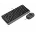 Комплект клавіатура+мишка A4Tech F1110 (Grey) Fstyler, дротовий, USB, чорно-сірий