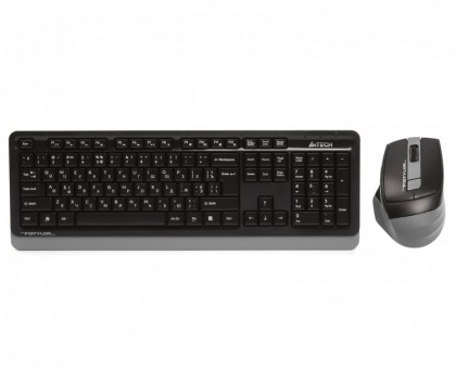 Комплект клавіатура+мишка A4Tech FG1035 (Grey), Fstyler бездротовий USB, сірий колір Комплект клавіатура+мишка A4Tech FG1035 (Grey), Fstyler бездротовий USB, сірий колір