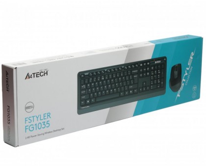 Комплект клавіатура+мишка A4Tech FG1035 (Grey), Fstyler бездротовий USB, сірий колір Комплект клавіатура+мишка A4Tech FG1035 (Grey), Fstyler бездротовий USB, сірий колір