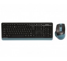 Комплект клавіатура+мишка A4Tech FG1035 (Navy Blue), Fstyler бездротовий USB, чорно-синій колір