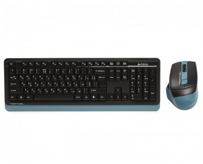 Комплект клавіатура+мишка A4Tech FG1035 (Navy Blue), Fstyler бездротовий USB, чорно-синій колір Комплект клавіатура+мишка A4Tech FG1035 (Navy Blue), Fstyler бездротовий USB, чорно-синій колір