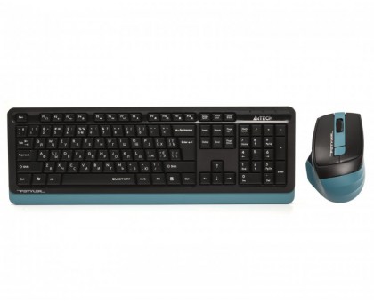 Комплект бездротовий клавіатура з мишою A4Tech Fstyler FGS1035Q (Navy Blue), чорно-синій, USB Комплект бездротовий клавіатура з мишою A4Tech Fstyler FGS1035Q (Navy Blue), чорно-синій, USB