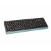 Комплект бездротовий клавіатура з мишою A4Tech Fstyler FGS1035Q (Navy Blue), чорно-синій, USB