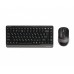 Комплект бездротовий A4Tech FG1110 (Grey) Fstyler клавіатура+миша, чорно-сірий, USB