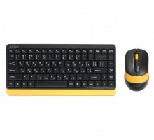 Комплект клавіатура+мишка A4Tech FG1110 (Bumblebee) Fstyler, бездротовий, чорно-жовтий колір