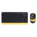 Комплект клавіатура+мишка A4Tech FG1110 (Bumblebee) Fstyler, бездротовий, чорно-жовтий колір