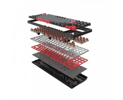 Механічна ігрова клавіатура Bloody S87 Energy Red, червоні світчі, RGB підсвічування клавіш, USB, чорний Механічна ігрова клавіатура Bloody S87 Energy Red, червоні світчі, RGB підсвічування клавіш, USB, чорний