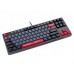 Механічна ігрова клавіатура Bloody S87 Energy Red, червоні світчі, RGB підсвічування клавіш, USB, чорний