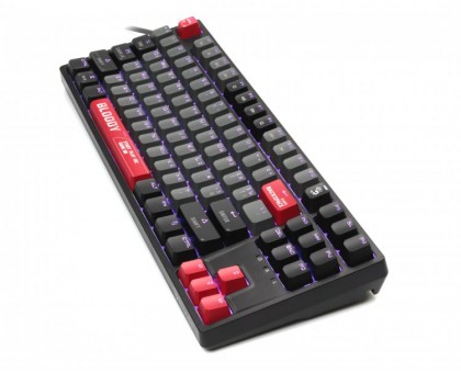 Механічна ігрова клавіатура Bloody S87 Energy Red, червоні світчі, RGB підсвічування клавіш, USB, чорний Механічна ігрова клавіатура Bloody S87 Energy Red, червоні світчі, RGB підсвічування клавіш, USB, чорний