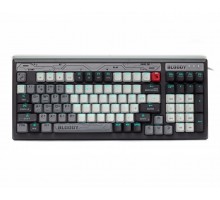 Механічна ігрова клавіатура A4Tech Bloody B950 (Warrior Grey), USB, RGB-підсвічування, LK Libra Brown Switchсіра, сіра