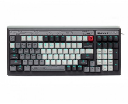 Механічна ігрова клавіатура A4Tech Bloody B950 (Warrior Grey), USB, RGB-підсвічування, LK Libra Brown Switchсіра, сіра Механічна ігрова клавіатура A4Tech Bloody B950 (Warrior Grey), USB, RGB-підсвічування, LK Libra Brown Switchсіра, сіра
