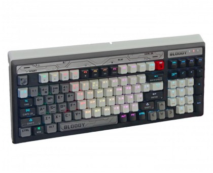 Механічна ігрова клавіатура A4Tech Bloody B950 (Warrior Grey), USB, RGB-підсвічування, LK Libra Brown Switchсіра, сіра Механічна ігрова клавіатура A4Tech Bloody B950 (Warrior Grey), USB, RGB-підсвічування, LK Libra Brown Switchсіра, сіра