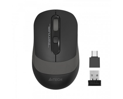 Миша бездротова A4Tech Fstyler FG10CS Air (Stone Grey), USB, колір чорний+сірий Миша бездротова A4Tech Fstyler FG10CS Air (Stone Grey), USB, колір чорний+сірий