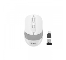 Миша бездротова A4Tech Fstyler FG10CS Air (Grayish White),  USB, колір білий+сірий