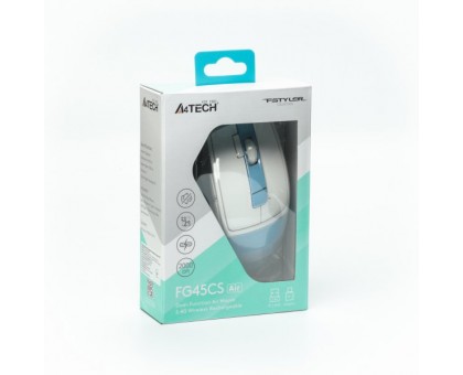 Миша бездротова A4Tech Fstyler FG45CS Air (lcy Blue), USB, колір білий+блакитний Миша бездротова A4Tech Fstyler FG45CS Air (lcy Blue), USB, колір білий+блакитний